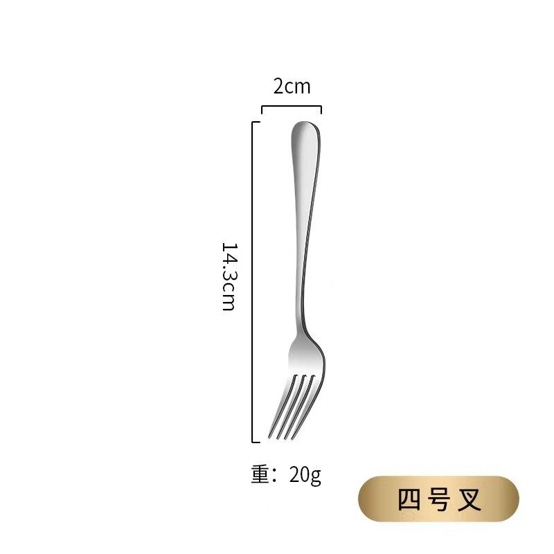 Stainless Steel Tableware Set Western Food Thickened Steak Knife Fork Spoon Coffee Dessert Spoon
