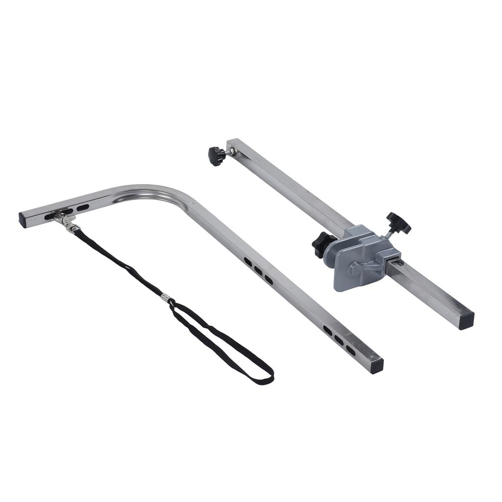Pet Grooming Arm Multipurpose L Shaped Foldable Stainless Steel Bracket Dog Grooming Table Arms for