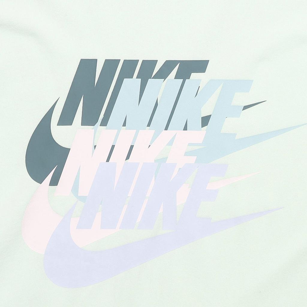 Nike American Vintage Logo Print Knit Short Sleeve Drop Shoulder T-Shirt Men Tops Light-Green FN3697-312