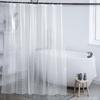 Transparenter PEVA-Duschvorhang mit Anti-Beschlag Wasserwürfel-Design für Badezimmerabtrennungen