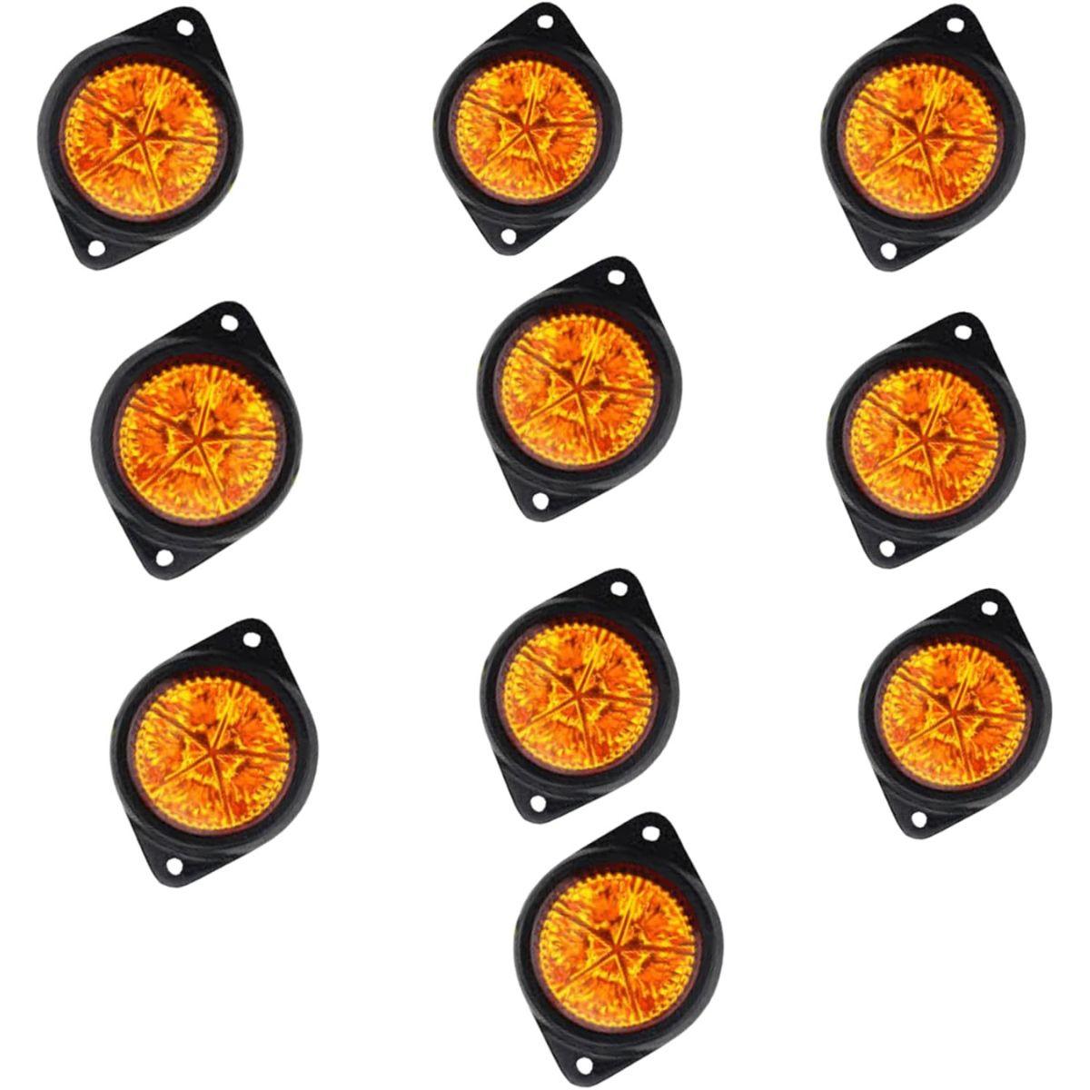 

APSMOTIV Pack 10 Led Marker Lights trailer 24V Trailer Amber chicken lights for semi trucks freightliner cargo Marker lights Universal Fit бурштин