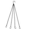 14" Hanging Basket Black/Silver Hanging Chain Replacement Plant Hangers 4 Strand Replacement Chains