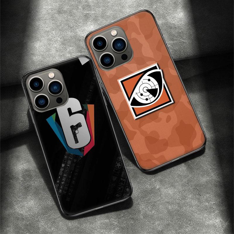 Game Rainbow S-Six S-Siege Phone Case For Iphone 16 15 Plus 13 12 Mini 17Air 16E 11 14 Pro 17 Pro Max Cover Shell Coque Soft Cle