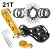 MUQZI Fahrradkassetten-Umrüstsatz 12t-22t Single Speed Kassettenritzel und Kettenspanner für MTB Rennrad