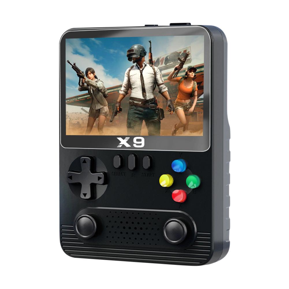 X9 Retro Video Game Console 3.5in IPS Screen Mini Video Game Machine Dual 3D Joystick 11 Emulators for PSP for Kids and Adults