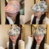 Trendy Korean Style Tie-dye Heart Artistic Bucket Hat For Women Adjustable Sun Protection