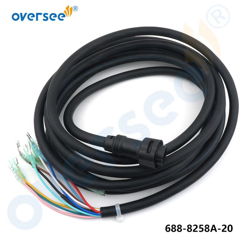 688-8258A 703 Remote Control Box Main Harness 10Pin Replace Cable 688-8258A-20 Cable For Yamaha Outboard Engine Control Box 5M