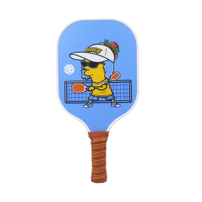 Kids Pickleball Paddle Set With 4 Balls Net Bag Lightweight Honeycomb Composite Outdoor Family Sport