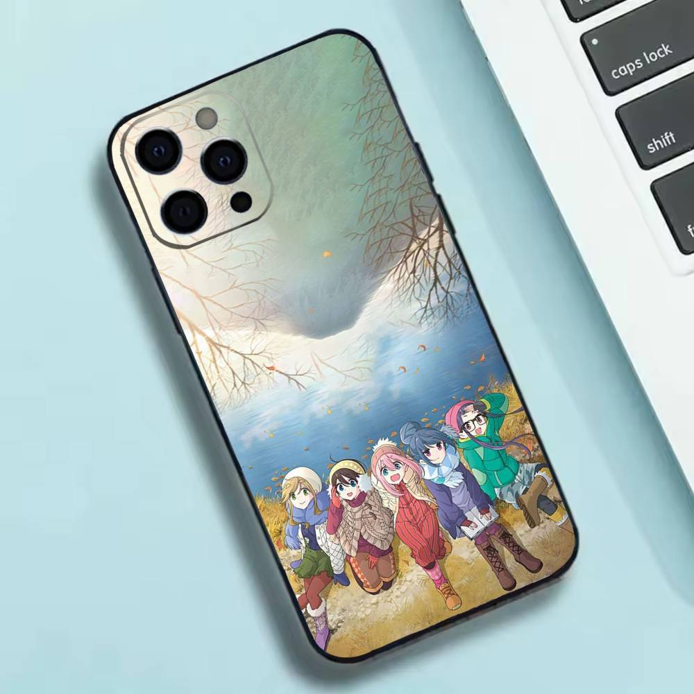 Anime Y-Yuru C-Camp Phone Case Silicone Soft For IPhone 17 16 15 14 13 12 11 X XR Plus Pro Max Plus