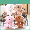 Adorable Short Plush Dog Charm Love Heart Pendant For Bags And Keychains Gift For Children