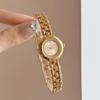 Luxury Fashion Women's Watches with Diamond-Studded Small Dial, Stainless Steel Bracelet, Quartz Movement - Perfect Gift