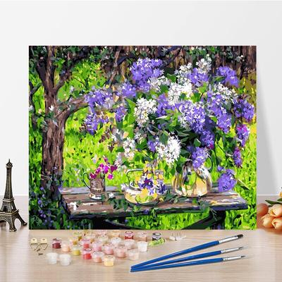 DIY Paint by Numbers Olejomalba Kit Plátno DIY Olejomalba podle čísel Nástěnné dekorace pro domácí dárky Umění a koníčky