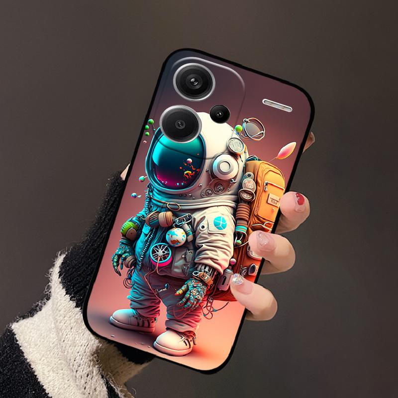 For Redmi Note 13 Pro+ Case 13 Pro Plus Stylish Painted Soft Silicone TPU Phone Shell For Redmi Note13 Pro 4G 5G Cover Protector