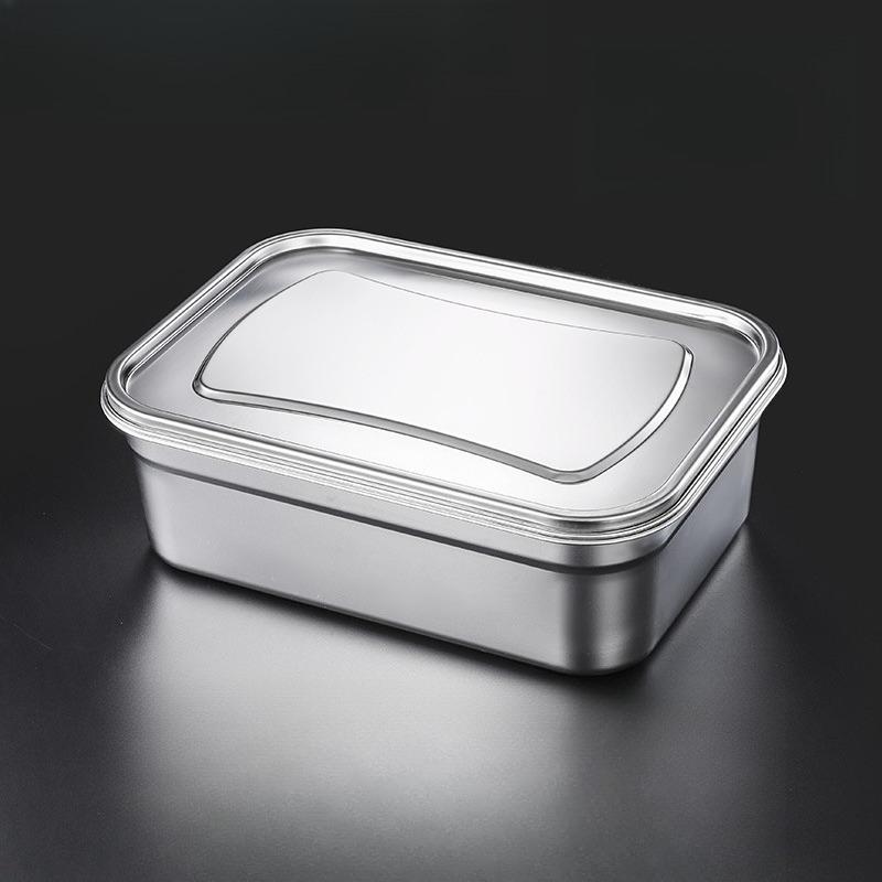 Ice Cream Box Stainless Steel Freezer Containers Reusable Sealed Storage Household Fridge Accessories Long Term Preservation