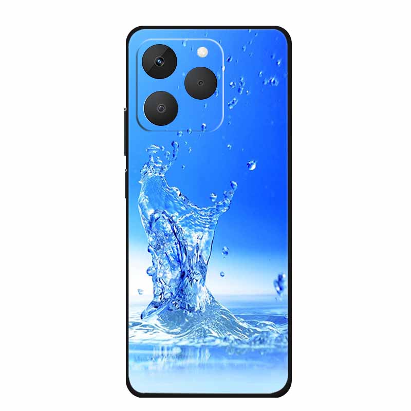 For Realme 15T Phone Case 15 T Fashion Picture Black Silicone TPU Soft Back Cover Case For Realme 15T 5G 2025 Case Realme15T Bag