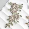 Color Bead Sequins Three-Dimensional Embroidery Flower Applique Clothing Cheongsam Hanfu Luggage Decoration Cloth Sticker Accessories