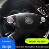 Mercedes C-Class/E-Class Steering Wheel Button Stickers for Interior Modification (W204/C200/E300).