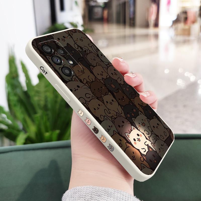 

Светящийся белый чехол-кошка для Samsung Galaxy A73 A53 A33 A23 A13 A03 A72 A52 A52S A32 A22 A12 A02 A02S A71 A51 A31 A21S 4G 5G Чехол Samsung A52S(A52)5G белый