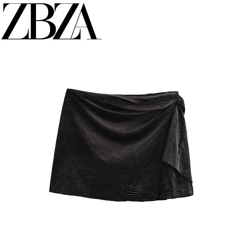 Jnleaog New Fall Women's Clothing Fashion French Style Design Fashion Bright Velvet Culottes 0020609