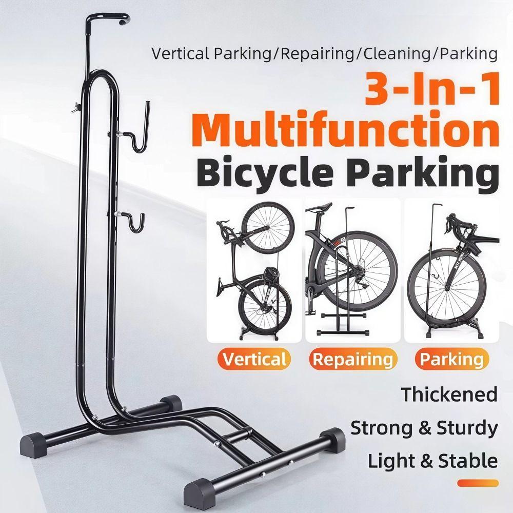 Multifunctional Bicycle Parking Rack 3 in 1 MTB Repair Stand  For Parking or Repair