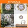 Smart Stonegate Garden Sandstone Wall Clock Thermometer Waterproof Outdoors