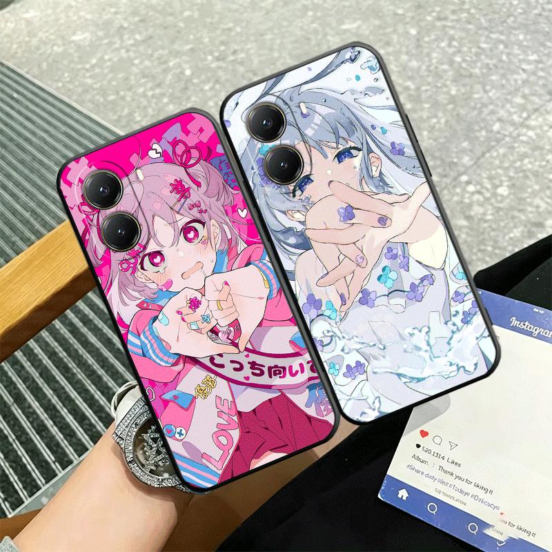 Anime Kwaii Girl Ins Style Soft Phone Case for Xiaomi Poco X5 X6 X7 X8 Pro Max X3 F7 F8 Ultra M8 M7 M6 M5 Redmi 15 15C 14C 13C 1