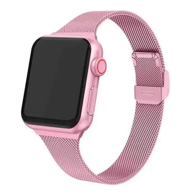 Milanese Strap for Apple Watch 44mm 40mm 45mm 41mm 46mm 42mm 38 49mm Metal Bracelet iWatch Series 10 Ultra 9 8 7 6 5 4 3 SE band