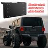 License Plate Holder License Frame Holder Scratch-Resistant Car Accessory for Truck Trailer Automotive Offroad Vehicle