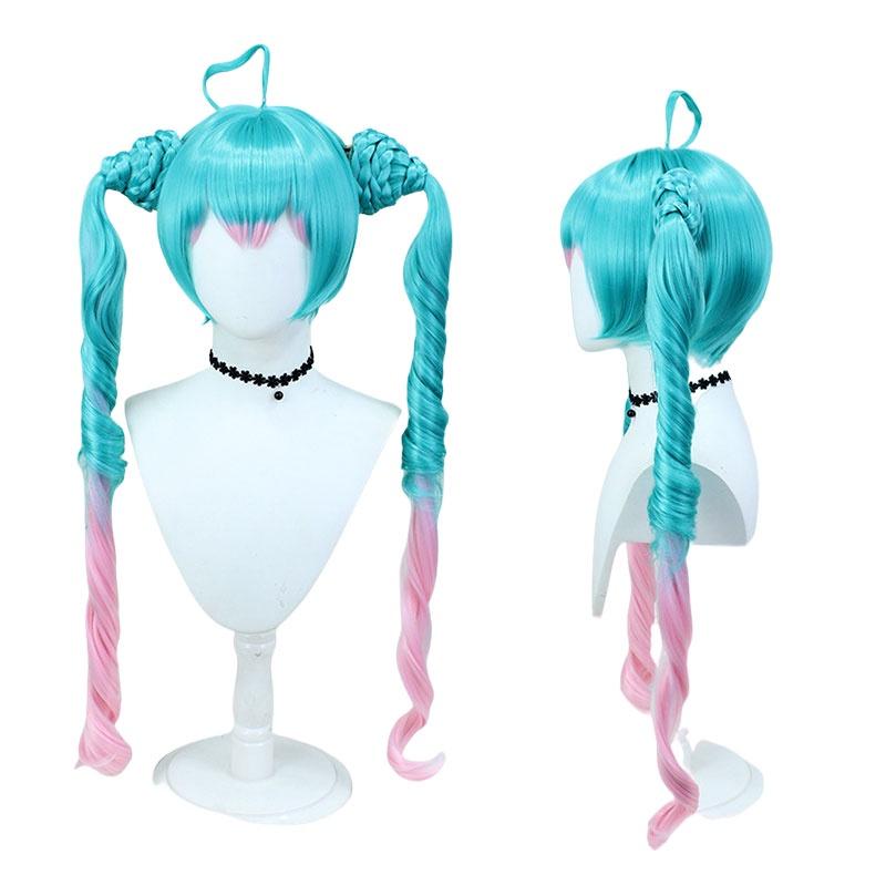 Cosplay Wig Vibrant 100cm High-temperature Fiber For Anime Fans