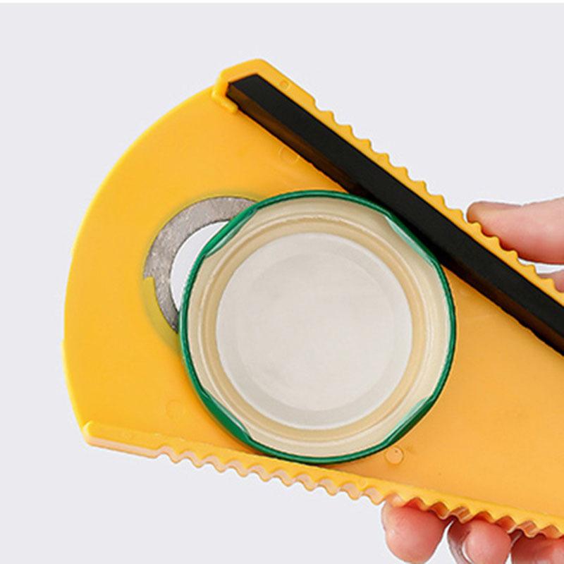 1 adet çok fonksiyonlu şişe açacağı konserve açacağı bira açacağı yaratıcı ev kapak açacağı vidalı kapak Spinner emek tasarrufu aracı