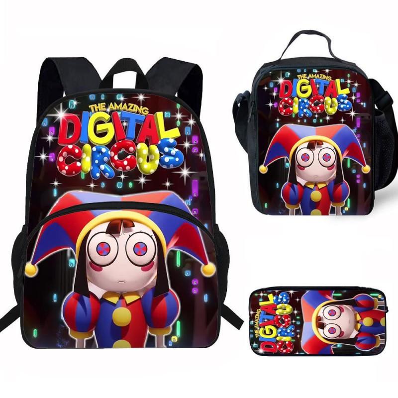 Kinder Cartoon Rucksack Set Grundschüler Mit Lunchtasche Federmäppchen - Leicht Ergonomisch Oxford Stoff