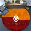 Galatasaray SK Round Area Rug,Carpet Rug for Living Room Bedroom Sofa Playroom Decor,Non-slip Floor Mat