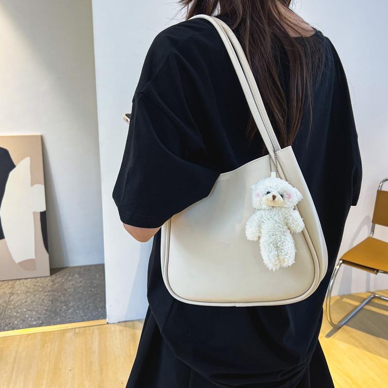 Tasche Damen Sommer Neu Große Kapazität Mode Trend Tragetasche Nische Lässig Schulter Eimer Achseltasche