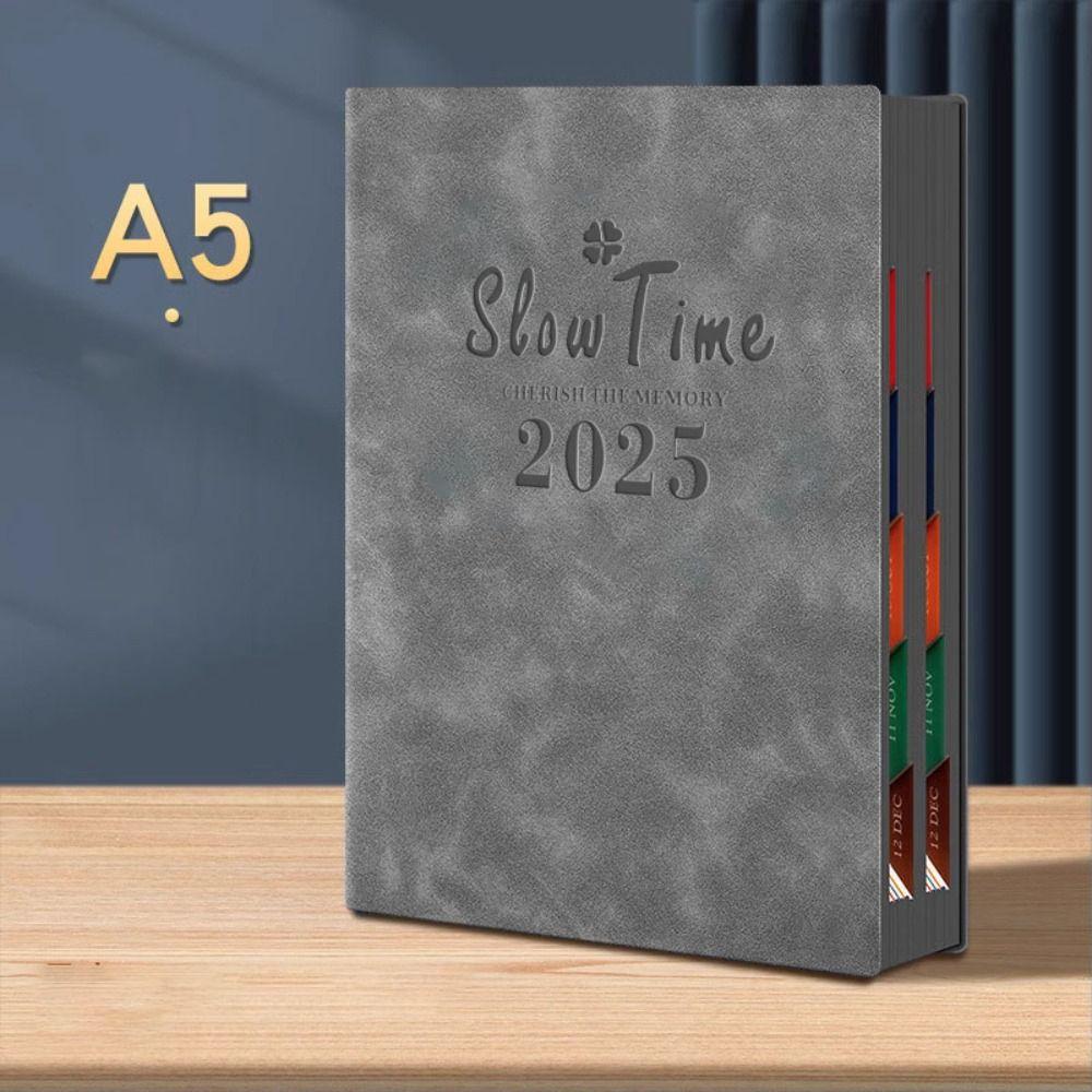 A5 Study Notebook Paper Time Management Plan Book New 365 Days Diary Book