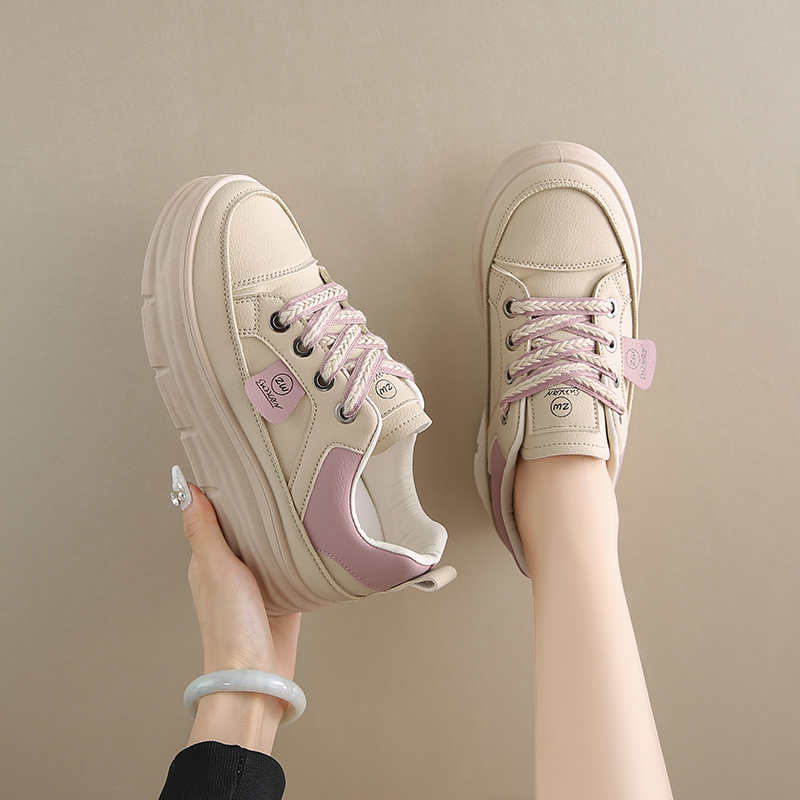 Fashion Legitimate Leather Round Foot Size 41 Women Boots Casual Women's Sneakers Original 33 Size Women's Shoes Sport Beskete
