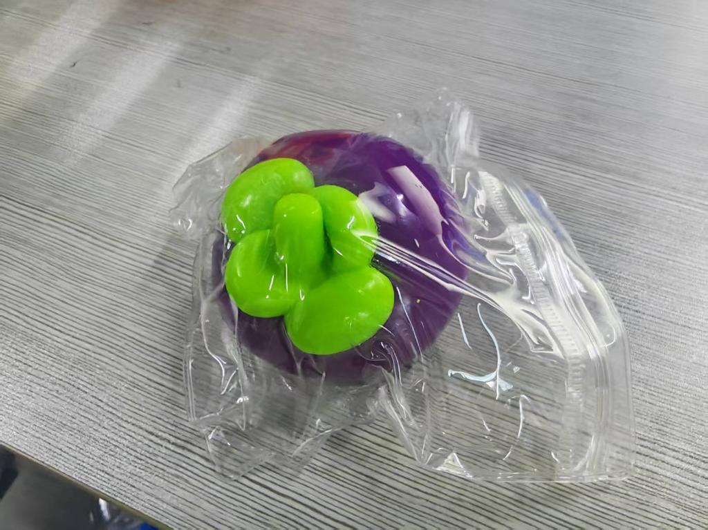 Simulated Mangosteen Squeeze Toy Slow Rising Anxiety Stress Relief Fruit Fidget Toy New Stress Ball Toy Birthday Holiday Gift