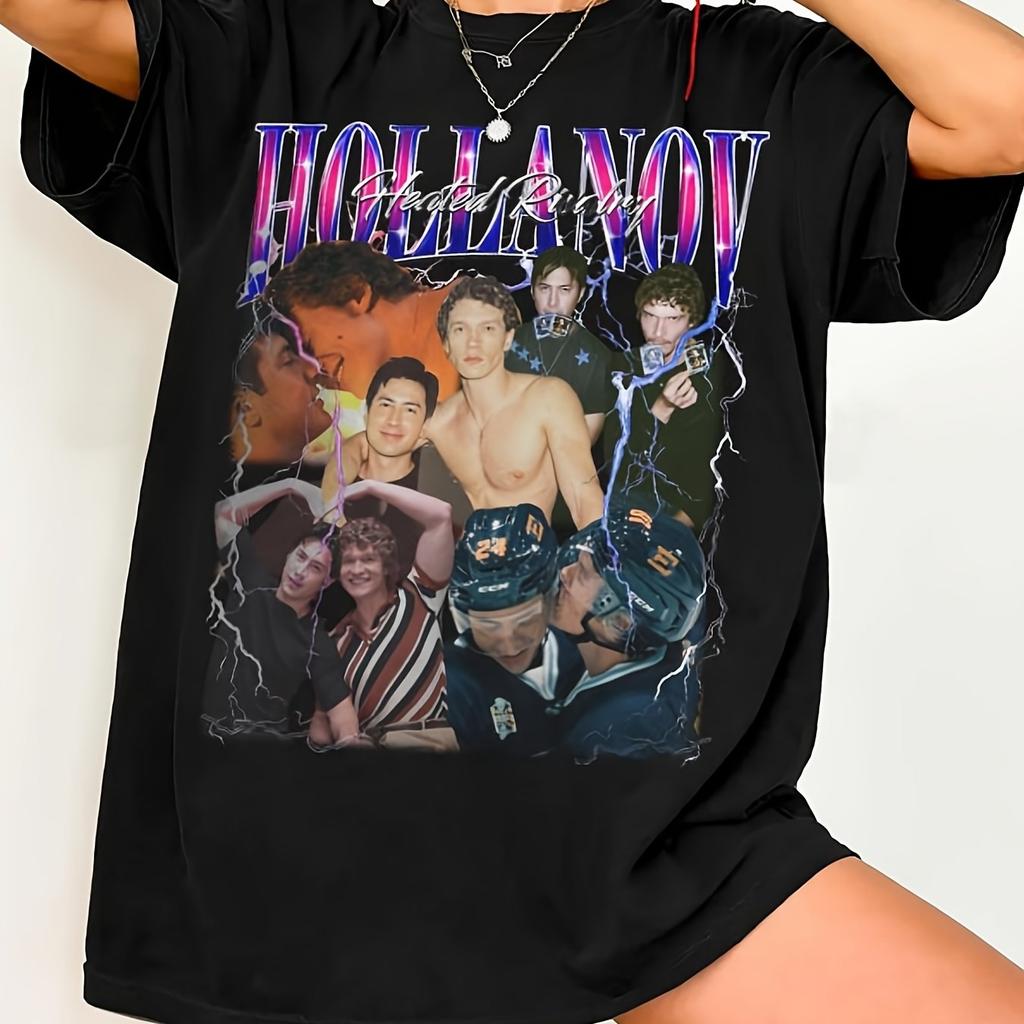 Hollanov Heated Sports Shirt 100 Tshirt Round Neck Short Sleeved Casual Wear Ideal Choice for Valentines Day and Christmas