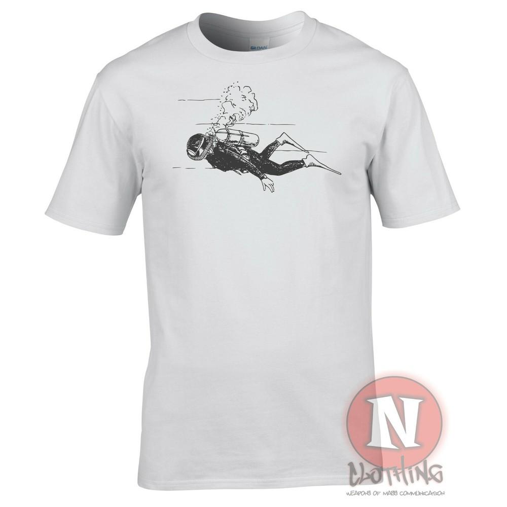 Scuba Diver TShirt Awesome Deep Sea Diving Aqualung Great Gift Tee S