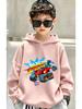 Autumn/Winter Fun Monster Machine Pattern Children's Hooded Sweatshirt Warm Hooded Sweater