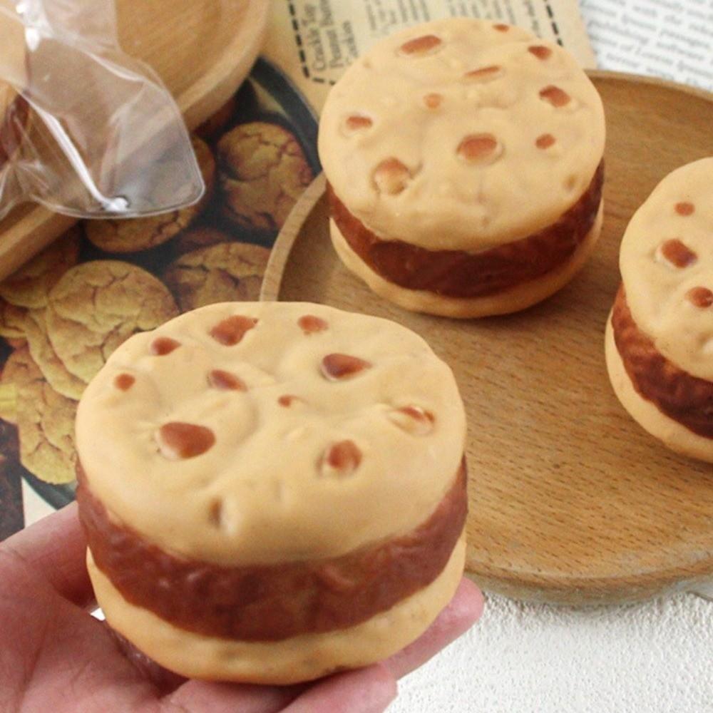 Building Blocks Crackling Cookie Squishy Toy Sound Effects Handmade Ball Office Desk Toy