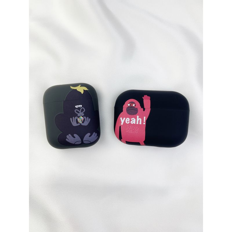 

Protective Case AirPods Headset Apple Earphone Case Airpods2 Silicone 3airpod Frosted IPod Niche Style Airpodpro Fancy Protective Case AirPods Case Airpods pro Orangutan [frosted soft shell]]