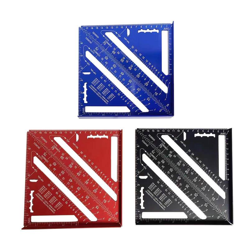 Woodworking Triangle Ruler With Aluminum Alloy Construction For Carpentry And Diy Projects