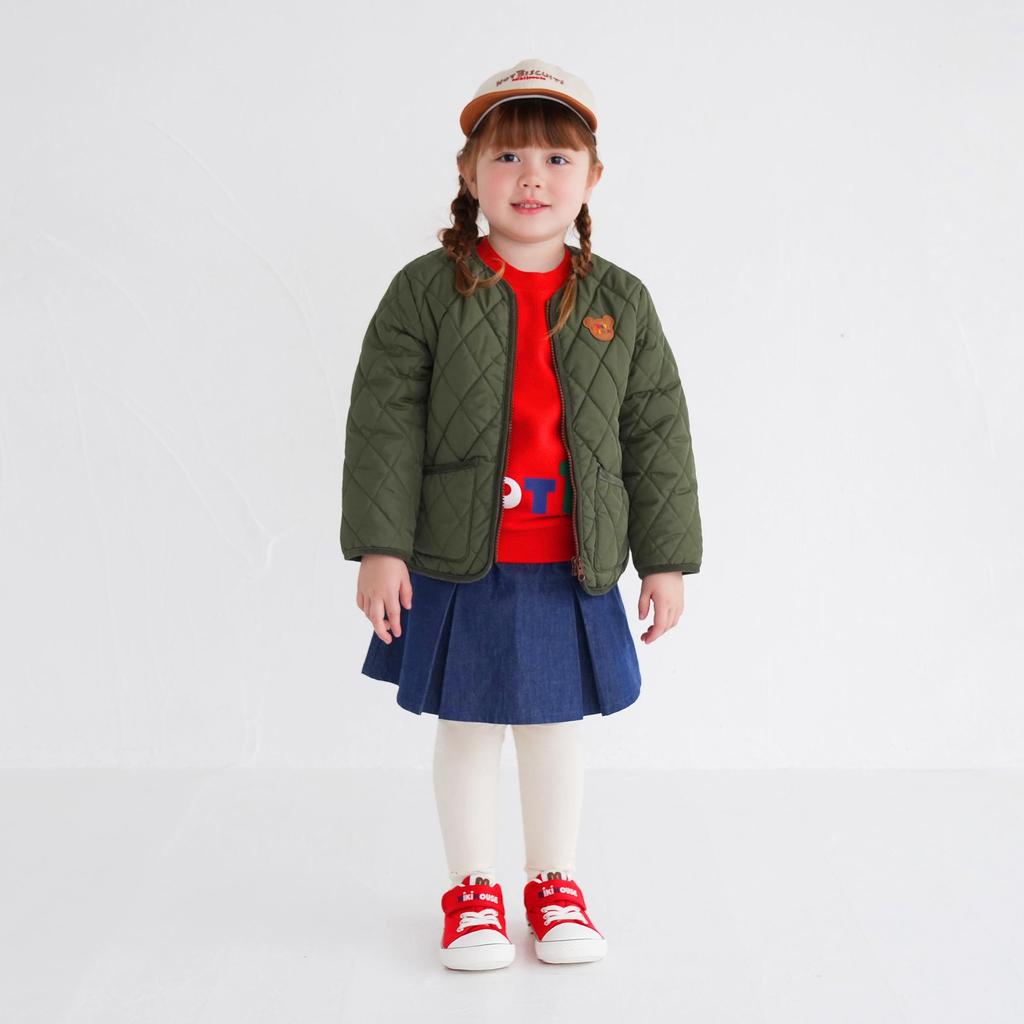 Miki House Hot Biscuits Boys and Jumper, Girls, Kids' Clothing, Khaki, 100cm, 73-3704-497