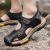 TUINANLE Classic Mens Sandals Summer Leather Sandals Men Outdoor Casual Lightweight Beach Shoes Fashion Men Sneakers Size 38-46