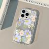 Gentle Purple Pink Floral Pattern Phone Case for IPhone 17 16 15 14 13 12 11 Pro Max X XR XS 7 8 Plus Air Back Mirror Cover