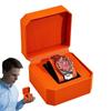 Vintage PU Watch Case Leather Watch Storage Box Stylish Watch Container Watch Display Box PU Material for Outdoor Travel