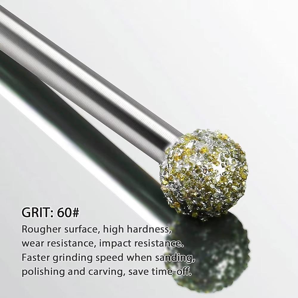 20 buc/set cilindrice diamantate Burr Bits 3 mm cap de șlefuire gravare burghiu scule rotative Dremel