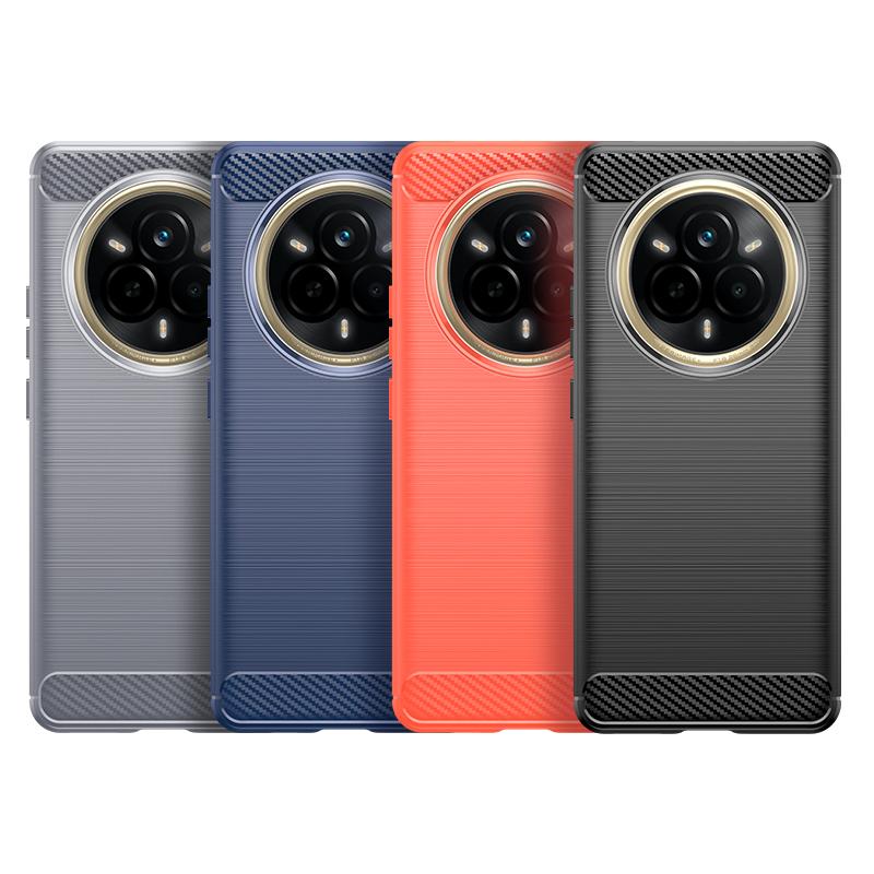 For Realme 14 Pro Case Cover OPPO Realme 14 Pro Capas New Carbon Fiber Phone Bumper Shockproof TPU Silicone Fundas Realme 14 Pro