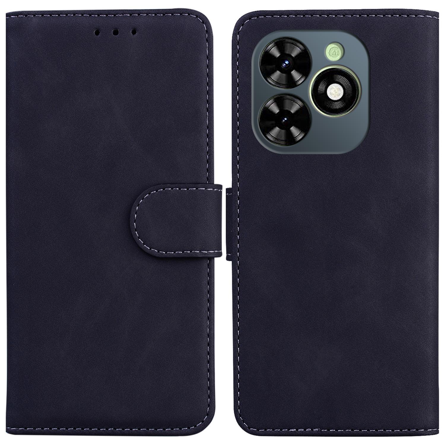 

For TECNO Spark Go 2024 4G/Spark 20/Spark 20C/Pop 8 Phone Cover Solid Color Shockproof Leather Case A