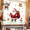 Self Adhesive Window Decals Christmas Static Clings PVC Santa Claus Snowman And Elk Party Supplies Decals Waterproof Reusable Glass Stickers